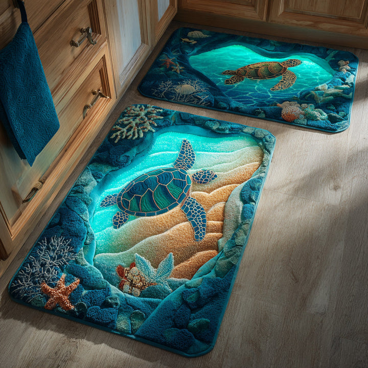 Maaike - Serene Getij Kitchen Mat