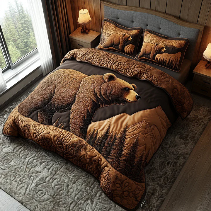 Wild Paths 3-Piece Stitched Duvet Cover Set