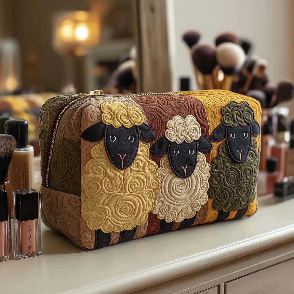 Loïs - Sheep Quilted Toiletry Bag