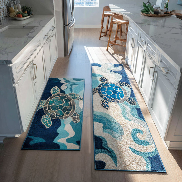 Marieke - Coastal Shells Kitchen Mat