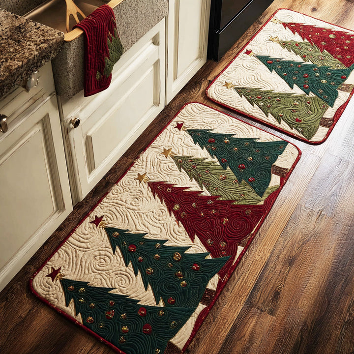 Godelieve Radiant Kitchen Mat - Tree and Path Design