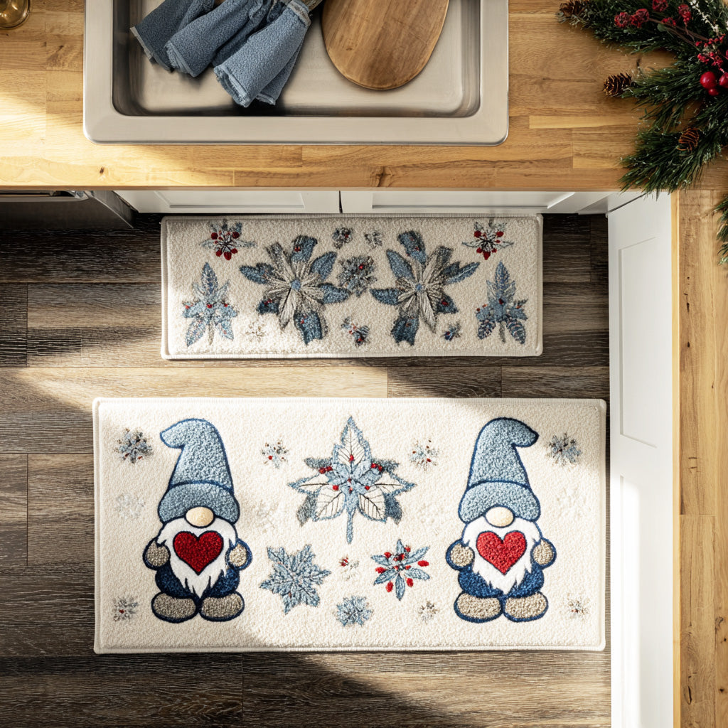 Ineke - Festive Christmas Kitchen Mat for a Cheerful Atmosphere