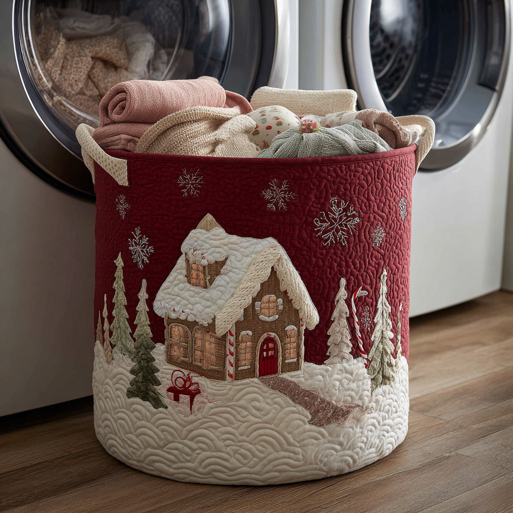 Snowy Spirit Laundry Basket - Filled and Ready