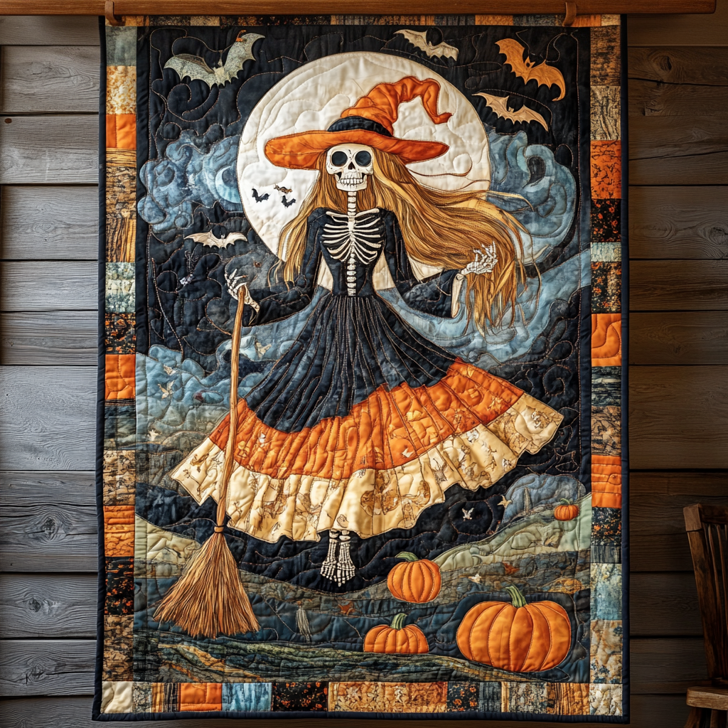 Corrie - Spooky Quilted Cat Blanket