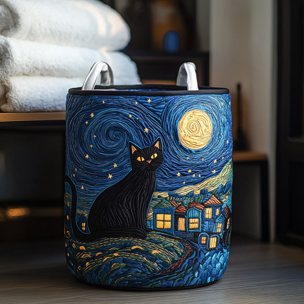 Star Paws Quilted Laundry Basket