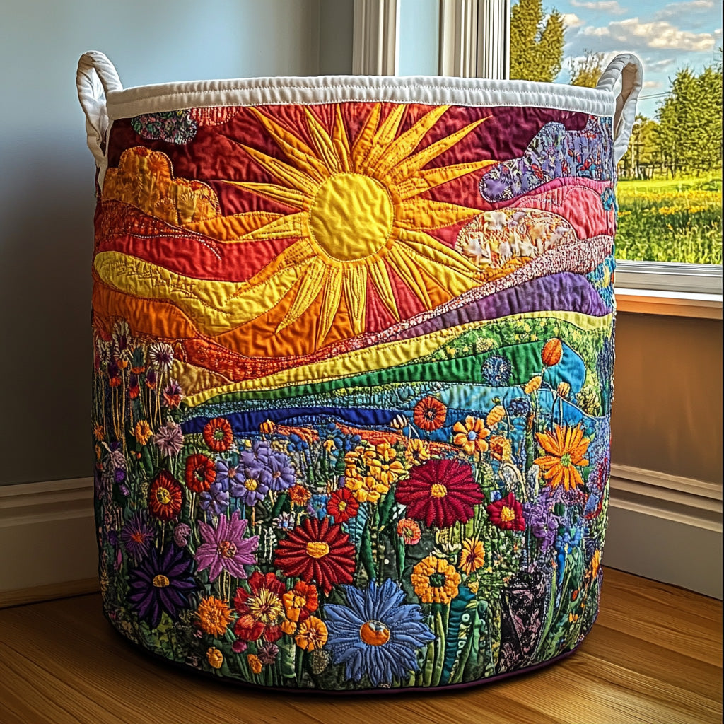 Sunny Indulgence Padded Laundry Basket