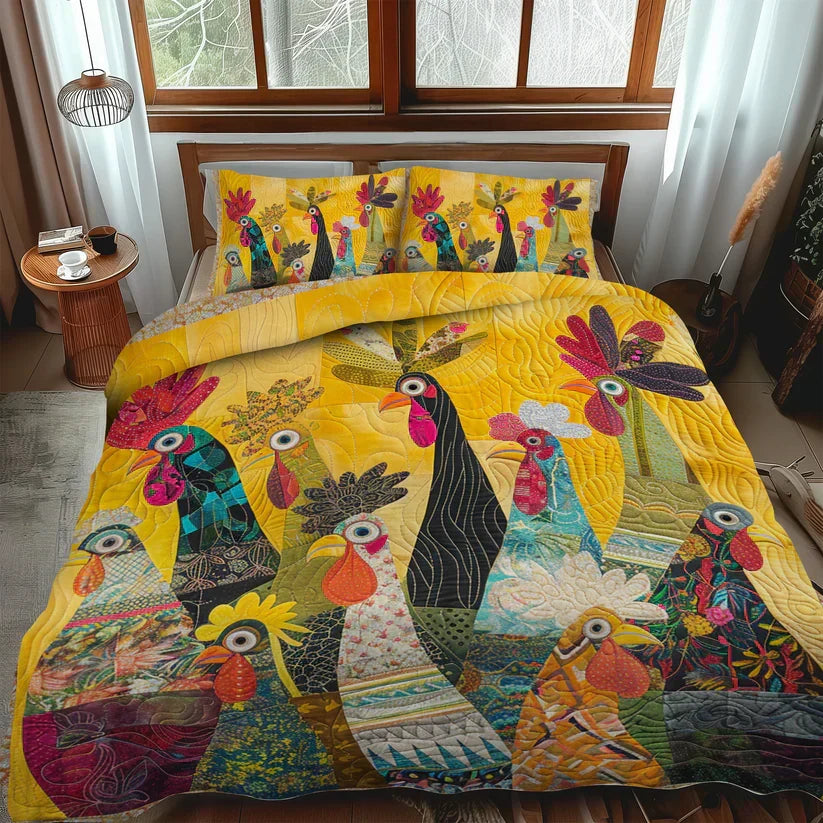 Rooster of Dawn 3-Piece Mattress Collection