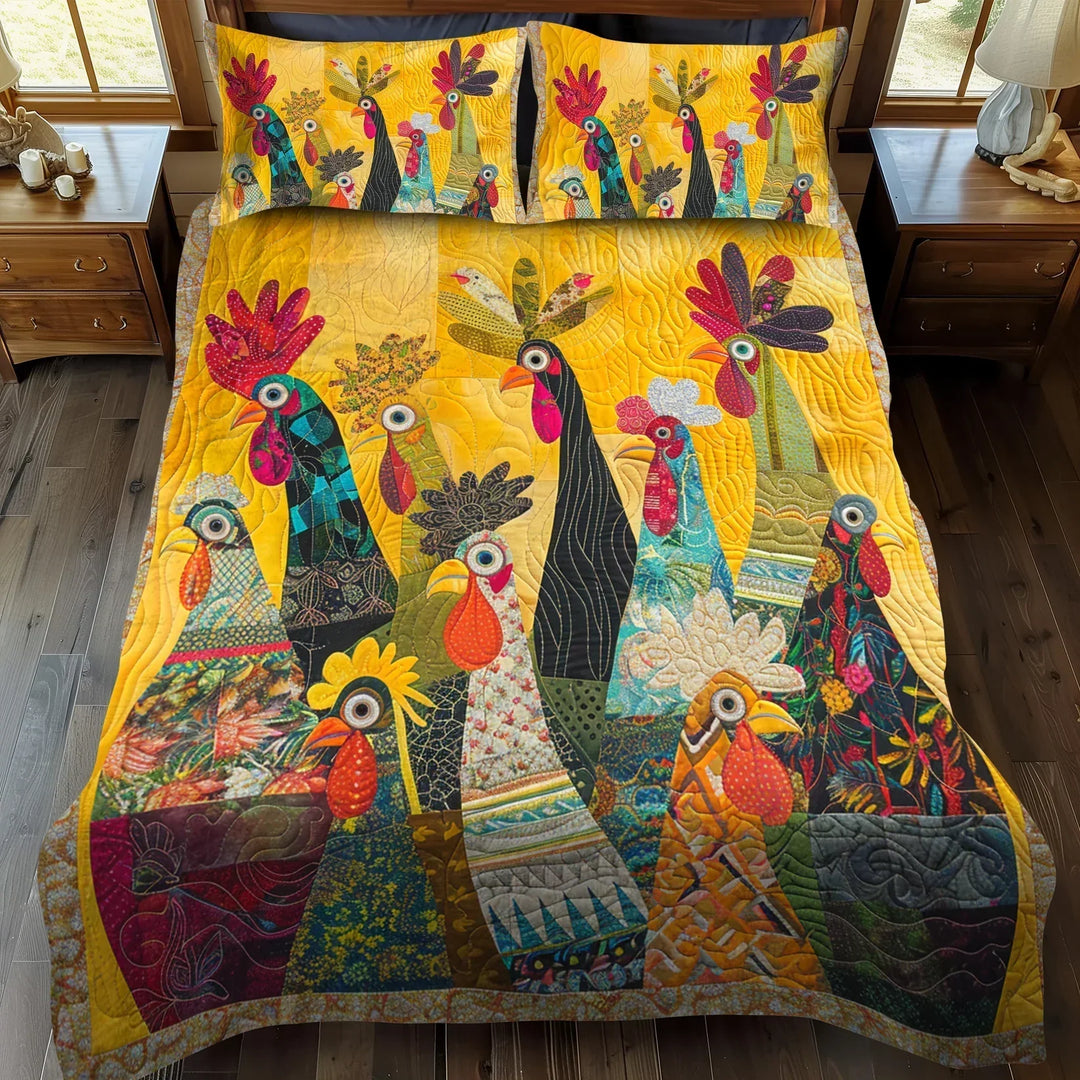 Rooster of Dawn 3-Piece Mattress Collection