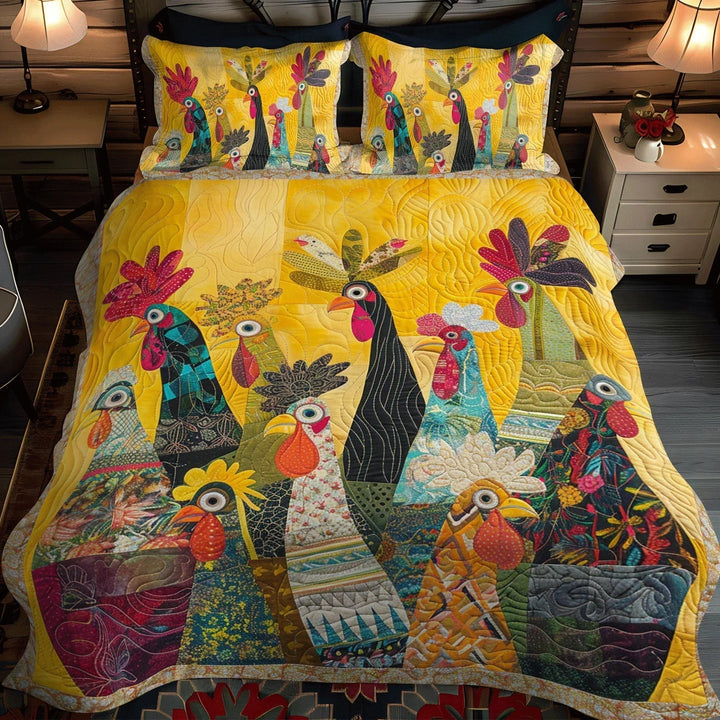 Rooster of Dawn 3-Piece Mattress Collection