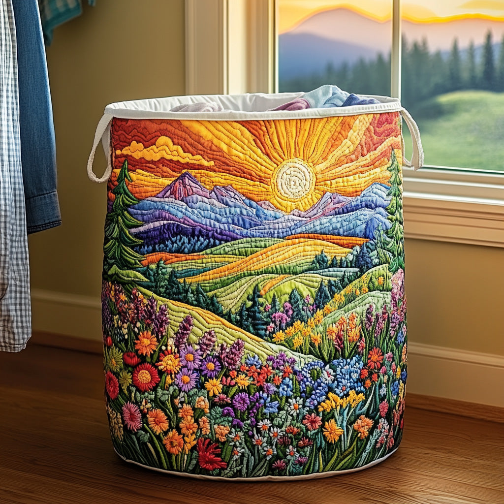 Filled Laundry Basket - Morning Glow