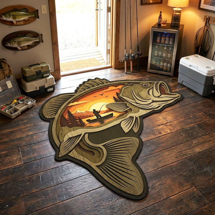 Eva - Custom-Shaped Sunset Decorative Area Rug