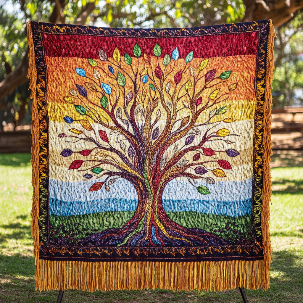 Fleur - Sunset Spectrum Quilted Blanket