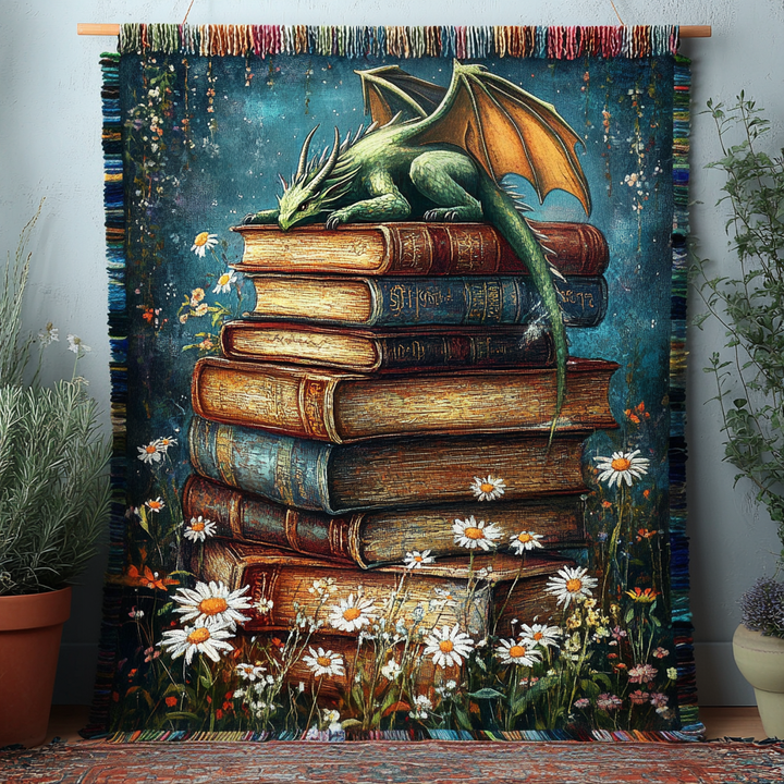 Loïs - Quilted Blanket: Keeper of the Books