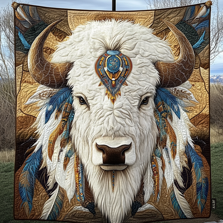 Karin - Tribal Quilted Throw Blanket