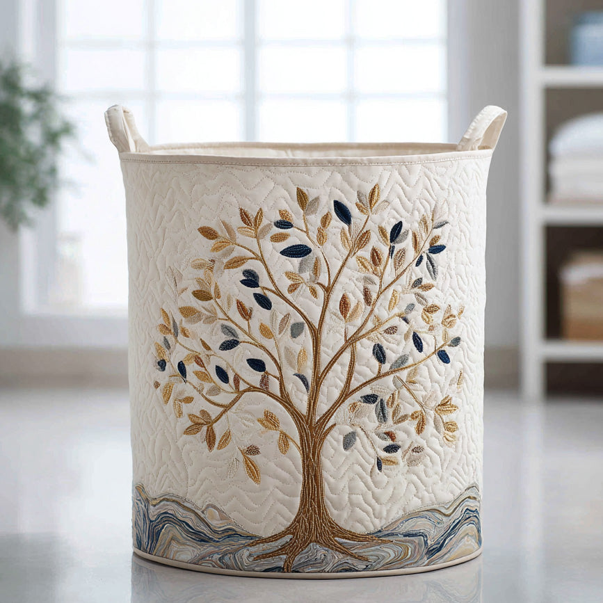 Elegant Vital Bloom Laundry Hamper