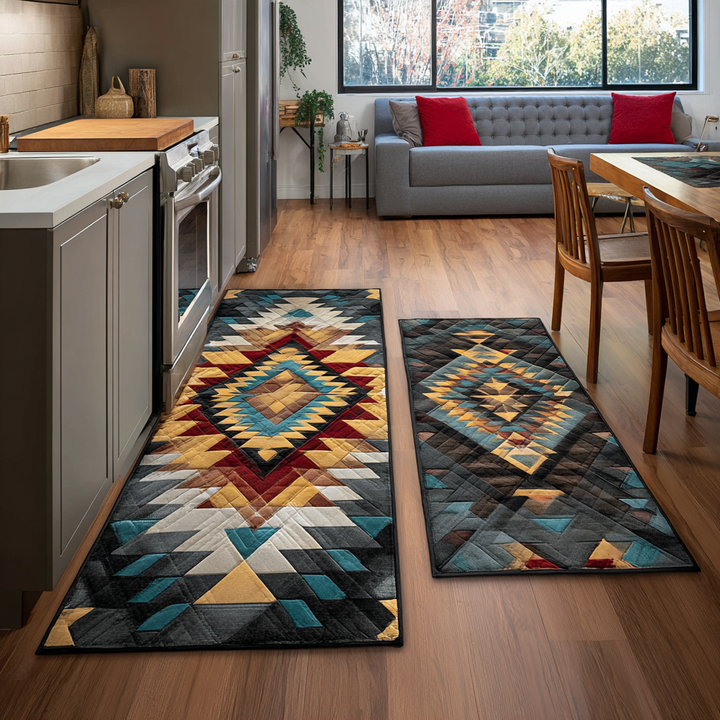 Denise - Warm Horizon Kitchen Mat