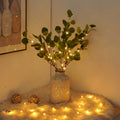 Olive branch with decorative lights