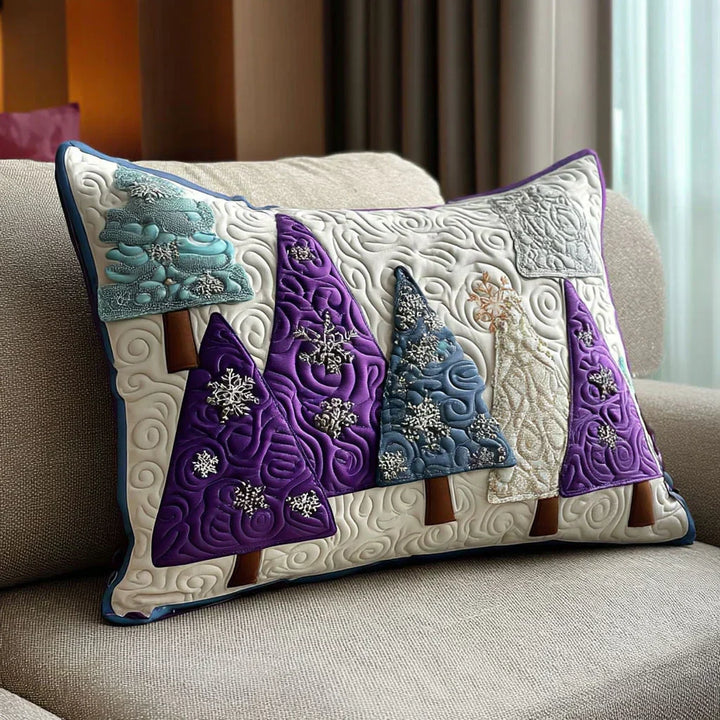 Embroidered Pillowcase - Winter Amethyst