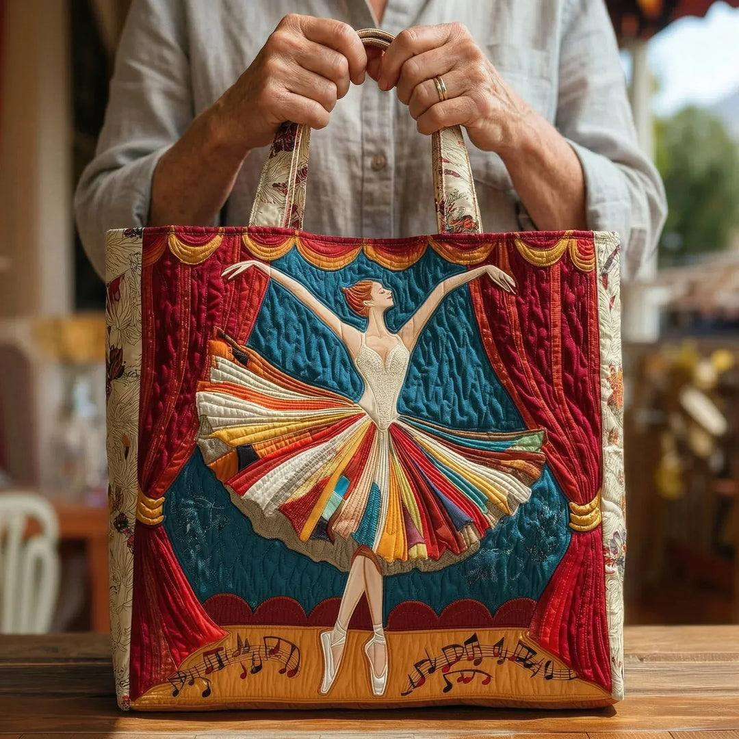 Elegant Ballerina Filled Tote