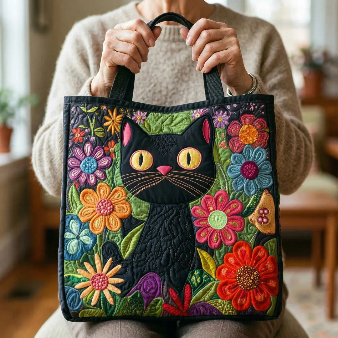 Enchanted Black Cat Padded Bag
