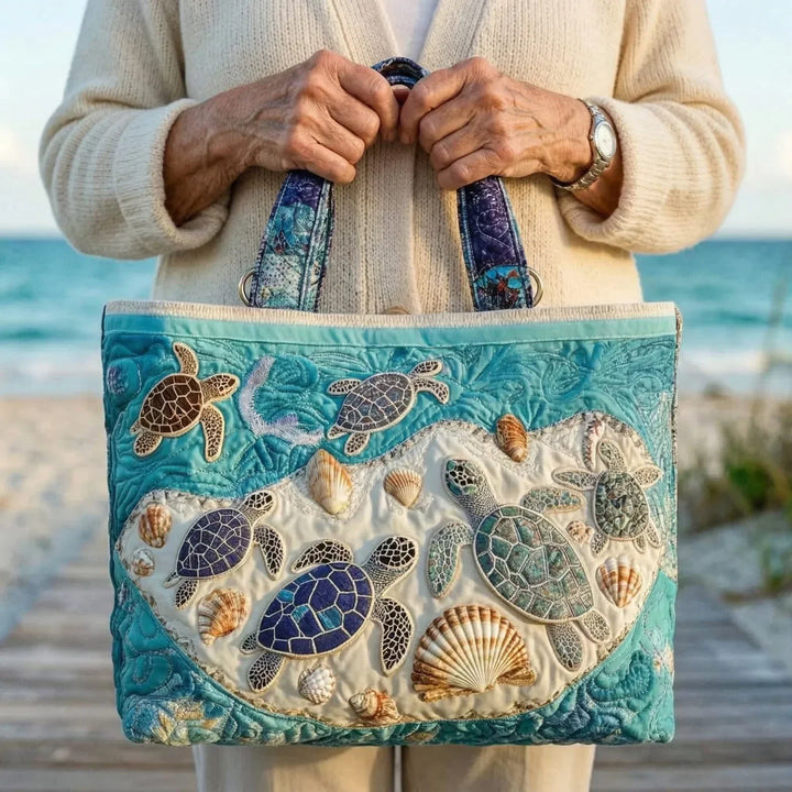 Artisan Tote - Turtle Love Design
