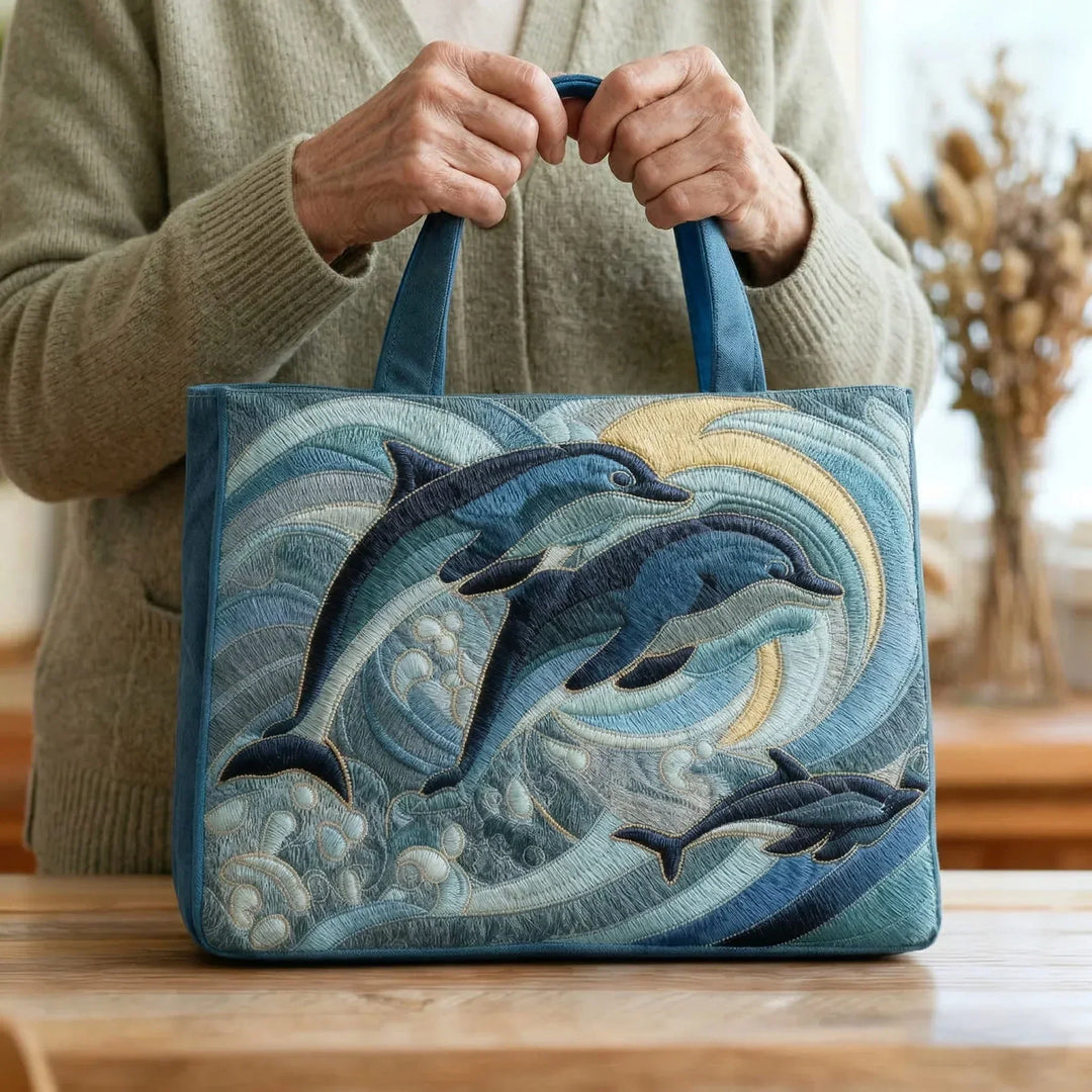 Artisan Crafted Bag - Ocean Dolphin Design