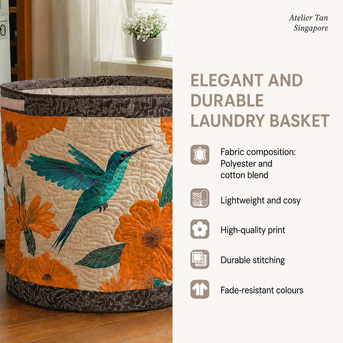 Cosy Cat Carnival | Handmade Laundry Basket